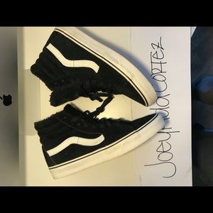 Vans sk8 hi faux fur